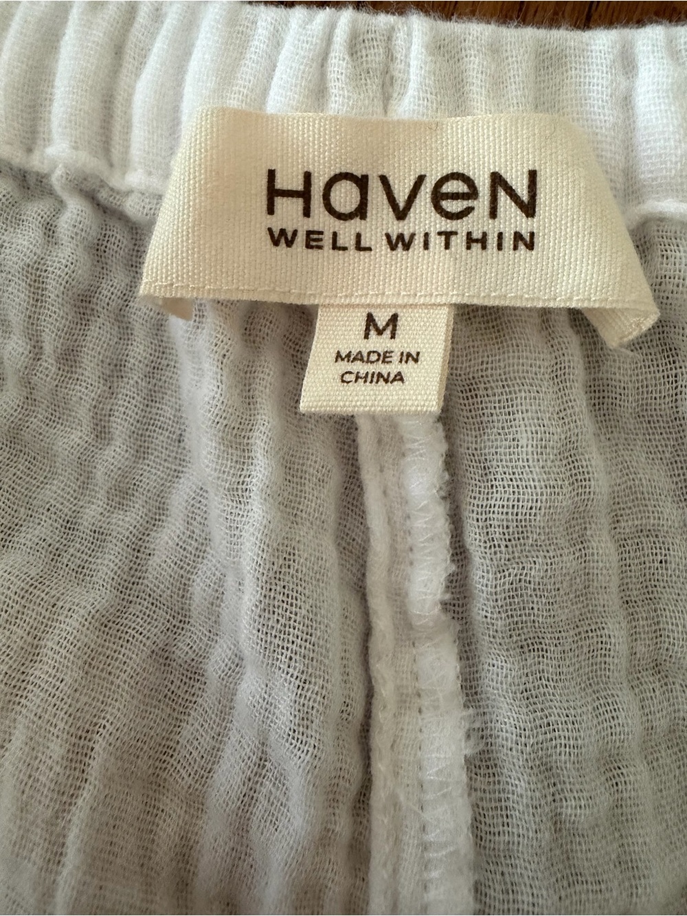 New Haven Gauze Pants Size M Organic Cotton - Picture 5 of 8